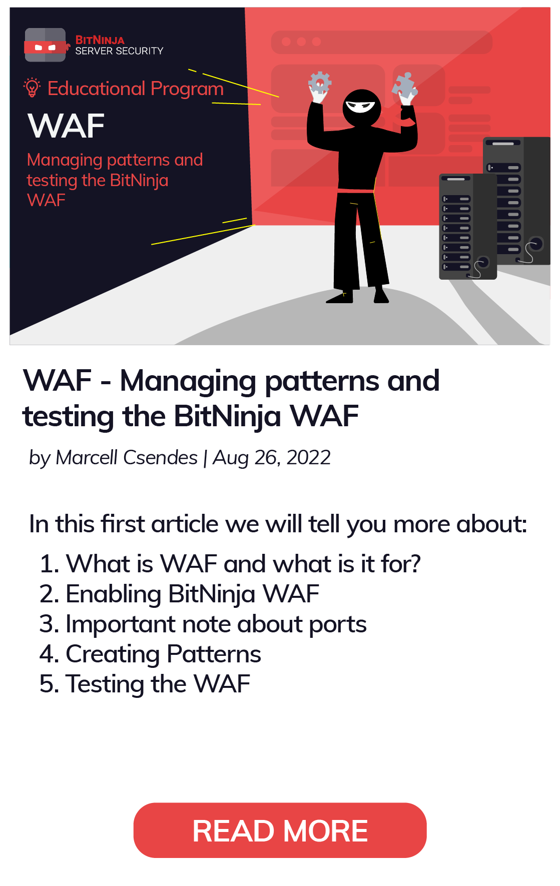 BitNinja Educational Program - WAF